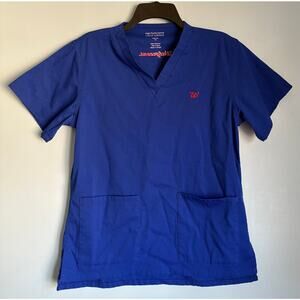 Walgreen Scrub Top High Performance Uniforms Women's XS Blue
